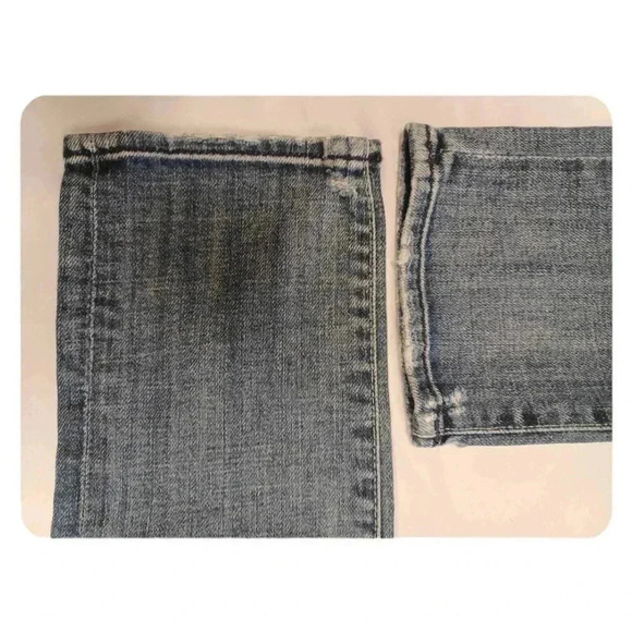 7 For  All Mankind Distressed Low Rise Bootcut Jeans Size 27 - Picture 6 of 11